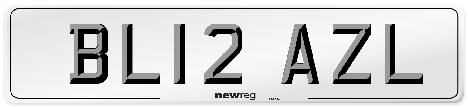 BL12 AZL Number Plate from New Reg